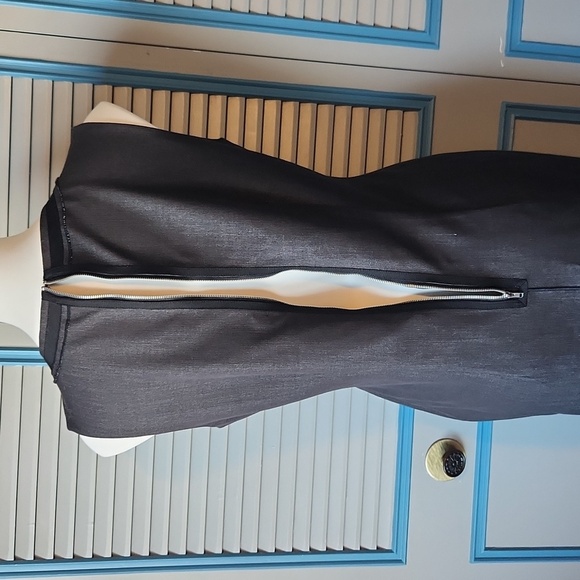 Adrienne Vittadini Charcoal Gray Sleeveless Dress - Picture 12 of 13